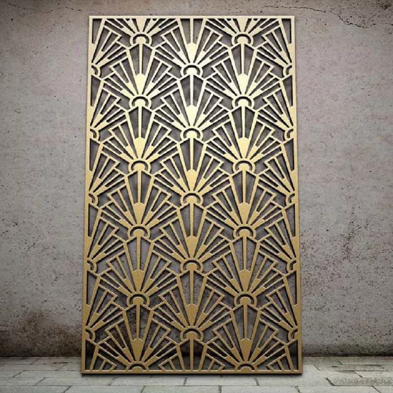 kích thước vách CNC inox mạ vàng