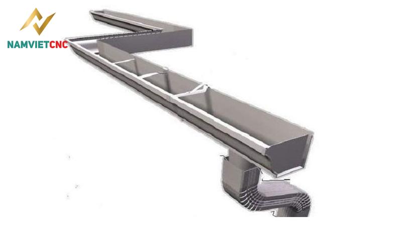 các loại máng thoát nước mái tôn phổ biến