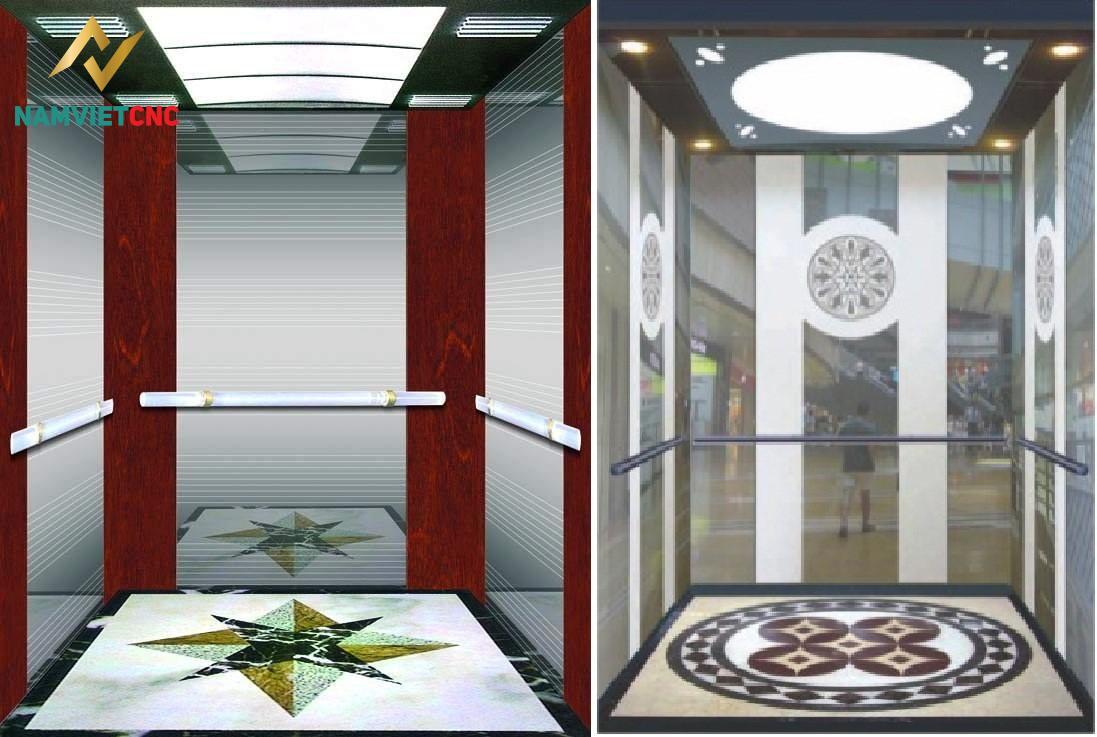 Sử dụng đá ốp sàn thang máy